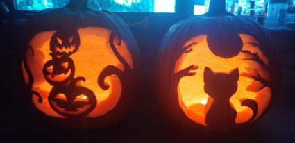Jack-O-Gram Jack-O-Lantern Carved Pumpkin