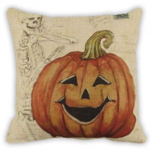Jack-O-Lantern Pillow #30 18 x 18