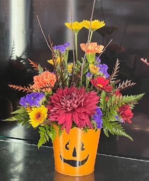 Jack-o-lantern tin 