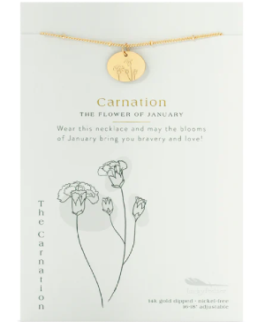 January Birth Flower Necklace 