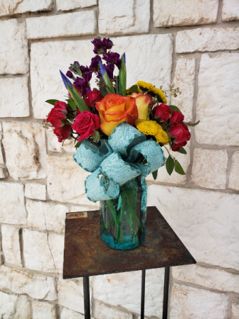 Jar of Happiness Mason Jar Mix in Burleson, TX | Texas Floral Design Inc