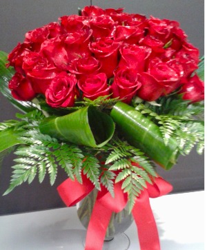 JAW DROPPER 36 hand tied roses