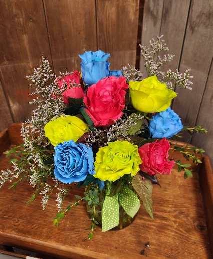 Jelly Bean Roses Dozen Roses