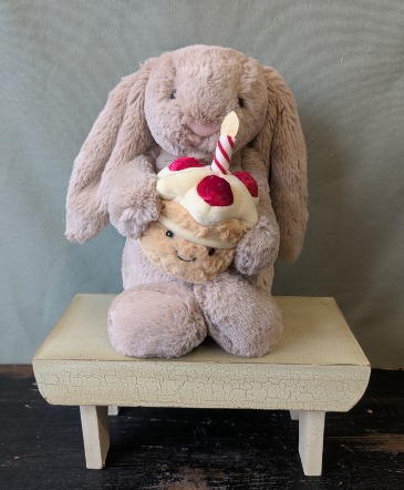 Jellycat Birthday Cake Bunny  in La Grande, OR | FITZGERALD FLOWERS
