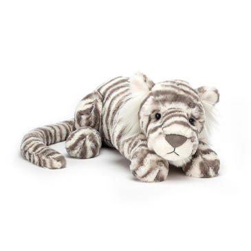 Sacha Snow Tiger by Jellycat Plush Stuffed Animal Bib!! in Goshen, IN | Wooden Wagon Floral Shoppe Inc. Sacha Snow Tiger by Jellycat Plush Stuffed Animal Bib!! in Goshen, IN | Wooden Wagon Floral Shoppe Inc.