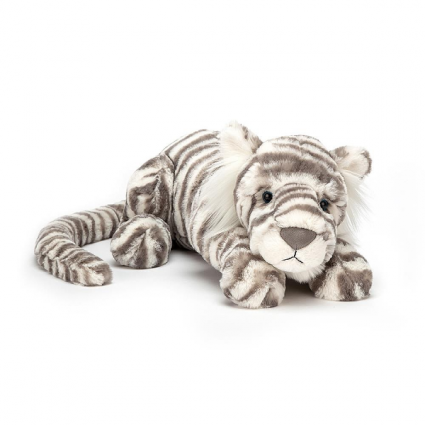 Sacha Snow Tiger by Jellycat Plush Stuffed Animal Bib!!