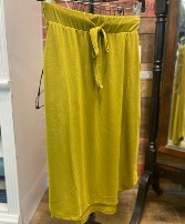 Jersey Knit Skirt-Lime Jersey Knit Everyday Skirt 