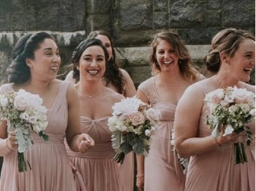 Jessica's Bridal Party Bouquet in Merrimack, NH | Amelia Rose Florals