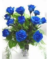 RSV12BLUE - AVAILABE 2/8-2/14 12 BLUE ROSES