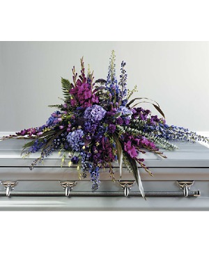 Jewel Tones Casket Spray 