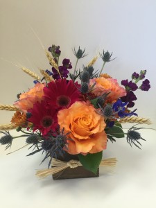 Fall Sunset Jewel tones in a wooden box in Northport, NY | Hengstenberg's Florist Fall Sunset Jewel tones in a wooden box in Northport, NY | Hengstenberg's Florist