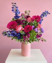Jewel Tones Vase Arrangement 