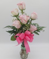 Jeweled Half Dozen Rose Bouquet 