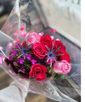 Jewels (Handheld Bouquet) Valentines Mixed  Arrangement