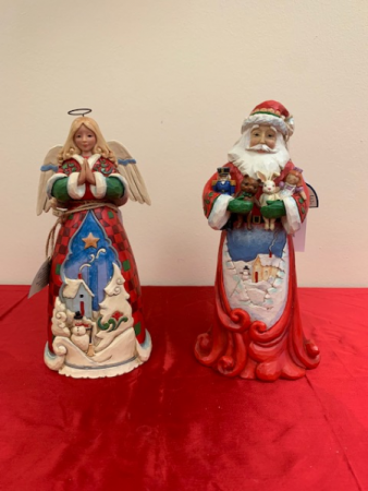 Jim Shore Christmas Angel and Santa Claus Christmas Jim Shore