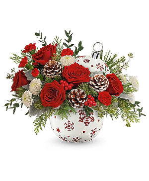 Jingle Ball Blooms Ball Arrangement
