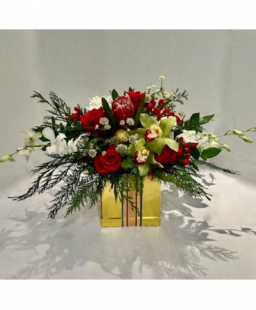 Jingle Bells Bloom Box in Laguna Niguel, CA | Reher's Fine Florals And Gifts