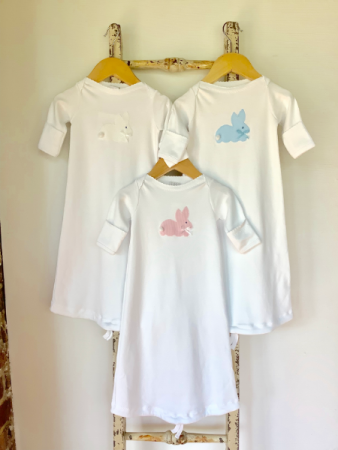 JJ Newborn Gown with Bunny Applique Baby Gift in Nashville, TN | BLOOM FLOWERS & GIFTS