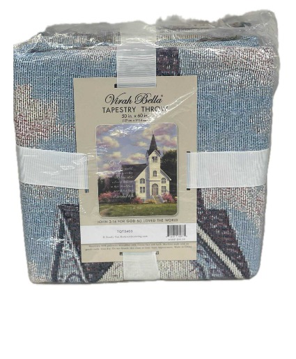 JOHN 3:16 FOR GOD SO LOVED THE WORLD TAPESTRY THROW