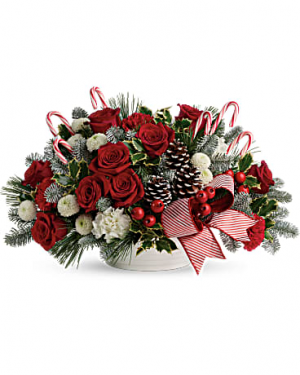 Jolly Candy cane bouquet Christmas