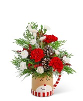 Jolly Reindeer Keepsake Mug Flower Arrangement