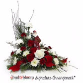 Jolly Santa Bud & Bloom Signature Arrangement