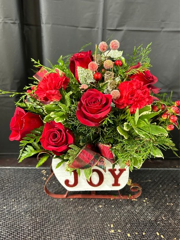 Joy Christmas in Columbus, IN | The Red Poppy Flowers and Gifts