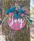 JOY Christmas Door Hanger  