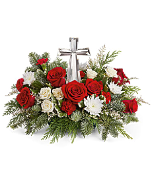 Joy of light Christmas Bouquet fresh floral