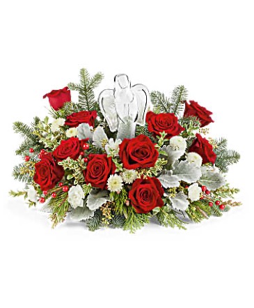 Joy To The World Keepsake Crystal Angel in Warrington, PA | ANGEL ROSE FLORIST INC.