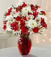 Joy to the World vase arrangement