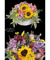 Joyful Basket Arrangement  Fresh cut flowers