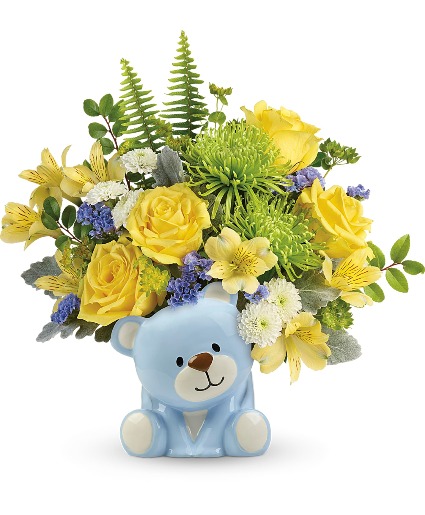 Joyful Blue Bear Bouquet 