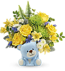 Joyful Blue Bear Bouquet TNB14-1B