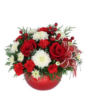 Joyful Bulb Ceramic Bowl Arrangement  Substitutions Maybe Necessary