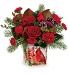 Teleflora's Joyful Cardinal Bouquet Christmas