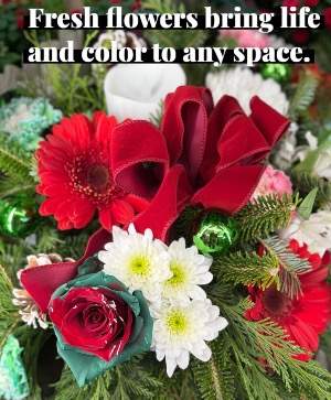 Joyful centerpiece  Floral arrangement