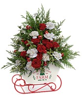 joyful holiday tree bouquet 