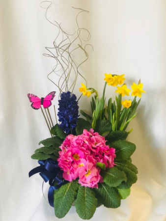 Joyful Springtime Planter Basket