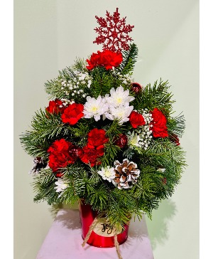 Joyful Christmas Tree Christmas Arrangement