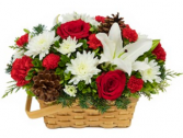Joyful Wishes Basket Arrangement