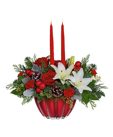 Joyous Christmas Centerpiece Arrangement in Winnipeg, MB | Ann's Flowers & Gifts Joyous Christmas Centerpiece Arrangement in Winnipeg, MB | Ann's Flowers & Gifts