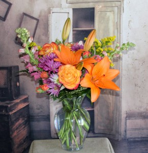 Get Up Orange Tall  in Stevensville, MT | WildWind Floral Design Studio