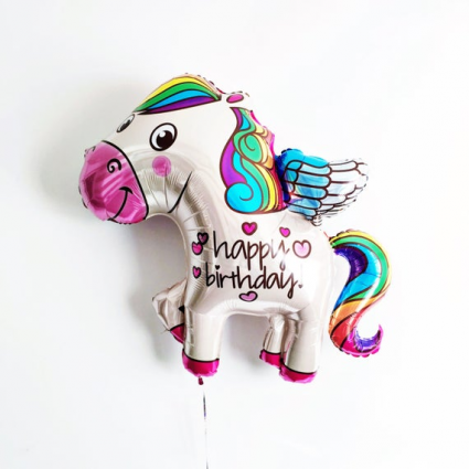 Jumbo Happy Birthday Pegasus Balloon