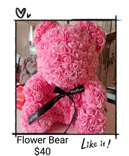 Jumbo Rose Bear 