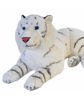 Jumbo White Tiger Stuffed Animal 30