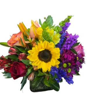 June Celebration All the colors of the rainbow with an array of seasonal blooms