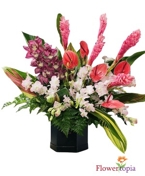 Jungle Bliss  Tropical Flower Arrangement