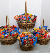 Junk Food Basket Gift Basket