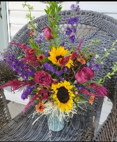 Just a little wildflower Vase Arrangement 
